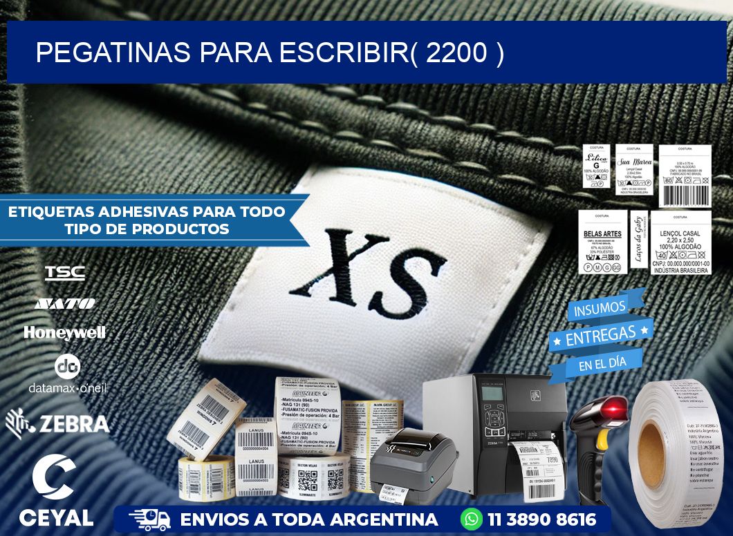 PEGATINAS PARA ESCRIBIR( 2200 )