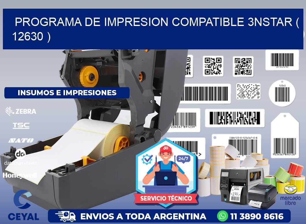 PROGRAMA DE IMPRESION COMPATIBLE 3NSTAR ( 12630 )