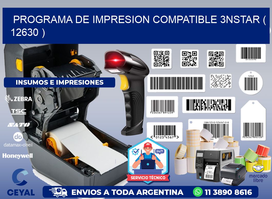 PROGRAMA DE IMPRESION COMPATIBLE 3NSTAR ( 12630 )