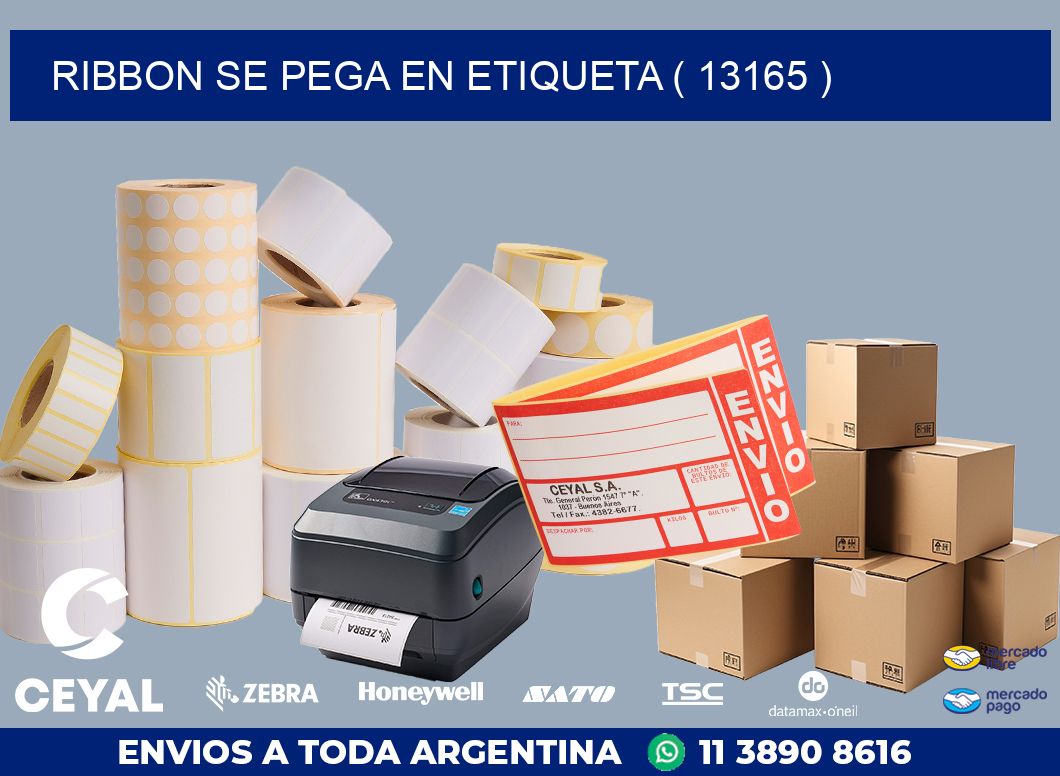 RIBBON SE PEGA EN ETIQUETA ( 13165 )