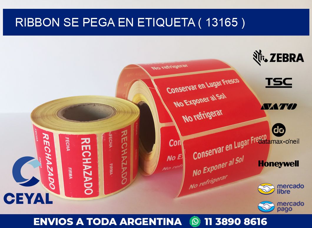 RIBBON SE PEGA EN ETIQUETA ( 13165 )