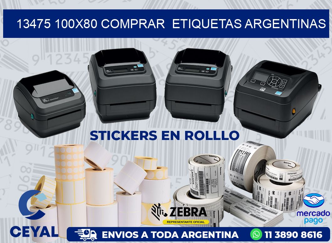 13475 100X80 COMPRAR  ETIQUETAS ARGENTINAS