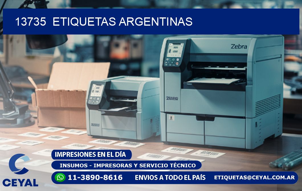 13735  ETIQUETAS ARGENTINAS