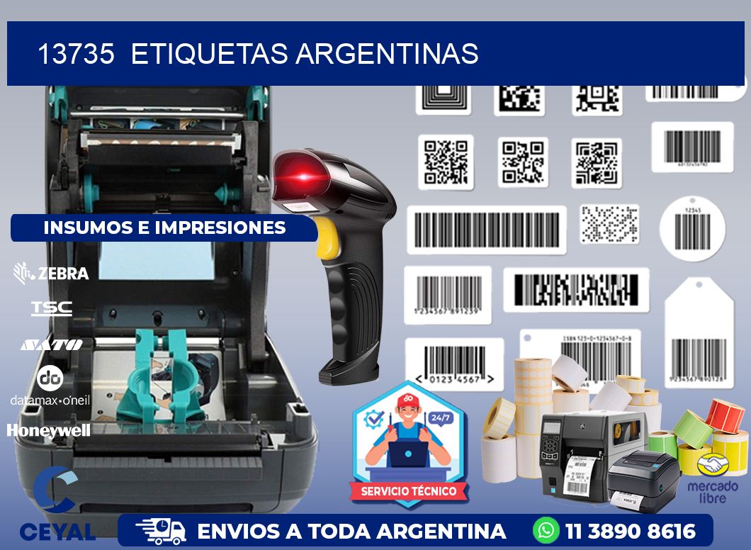 13735  ETIQUETAS ARGENTINAS