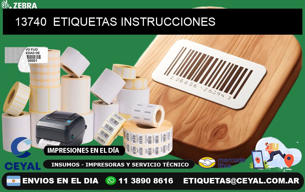 13740  ETIQUETAS INSTRUCCIONES