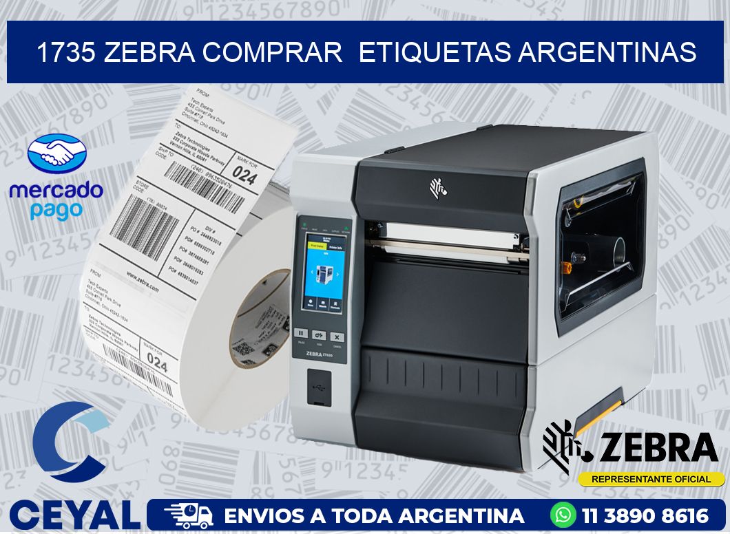 1735 ZEBRA COMPRAR  ETIQUETAS ARGENTINAS