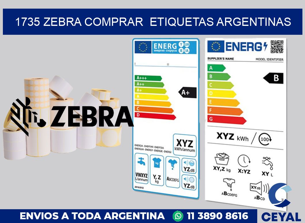 1735 ZEBRA COMPRAR  ETIQUETAS ARGENTINAS