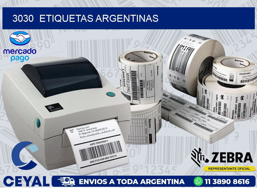 3030  ETIQUETAS ARGENTINAS