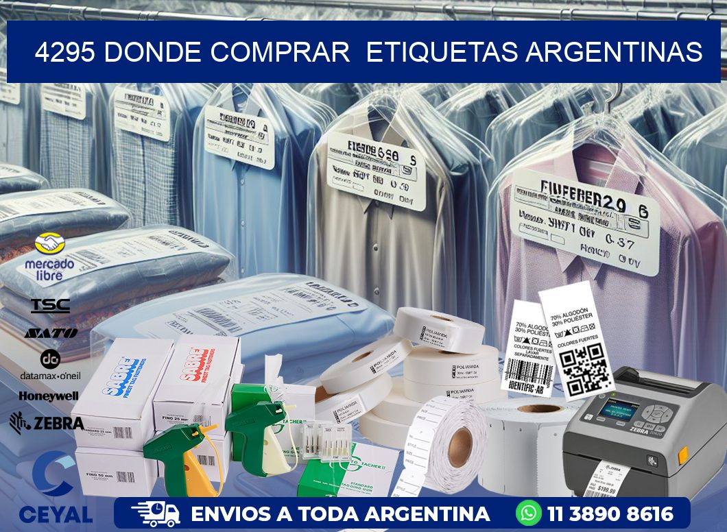 4295 DONDE COMPRAR  ETIQUETAS ARGENTINAS