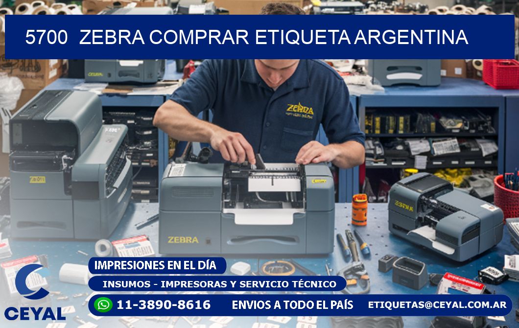 5700  ZEBRA COMPRAR ETIQUETA ARGENTINA