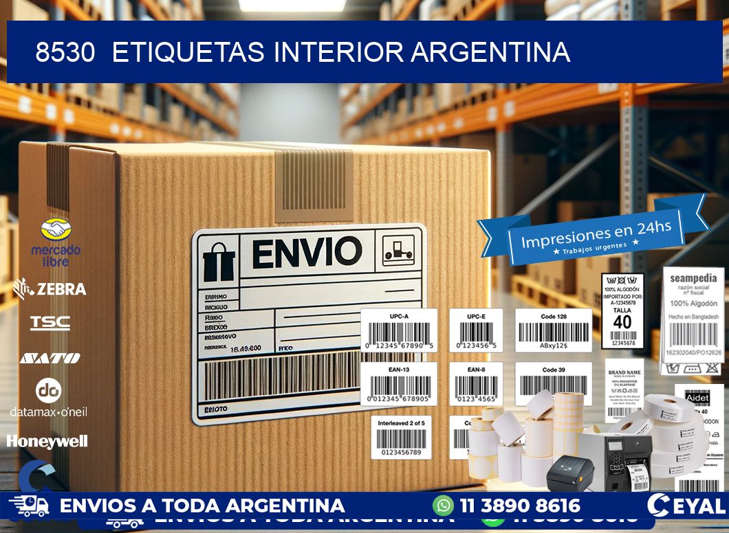 8530  ETIQUETAS INTERIOR ARGENTINA