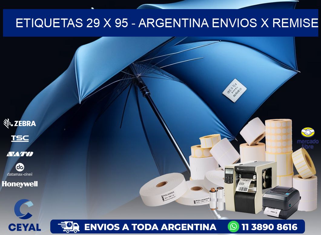 ETIQUETAS 29 x 95 - ARGENTINA ENVIOS X REMISE