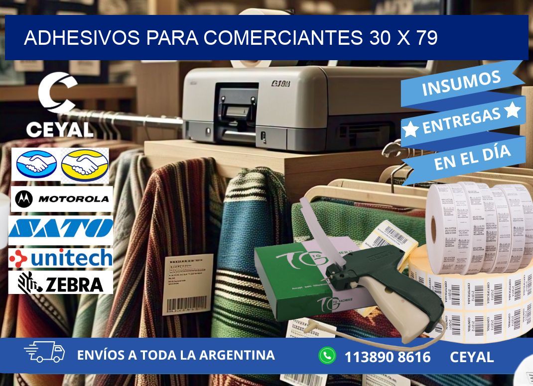 ADHESIVOS PARA COMERCIANTES 30 x 79