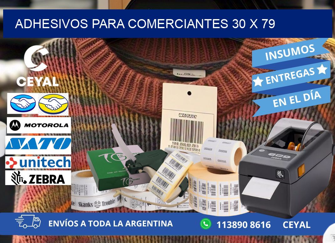 ADHESIVOS PARA COMERCIANTES 30 x 79