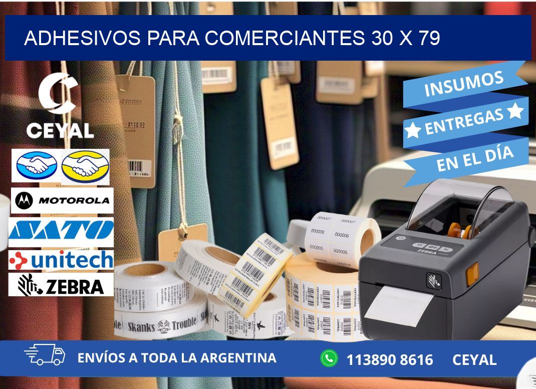 ADHESIVOS PARA COMERCIANTES 30 x 79