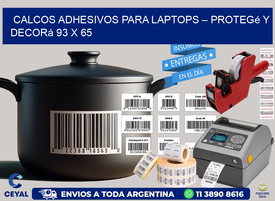 Calcos Adhesivos para Laptops – Protegé y Decorá 93 x 65