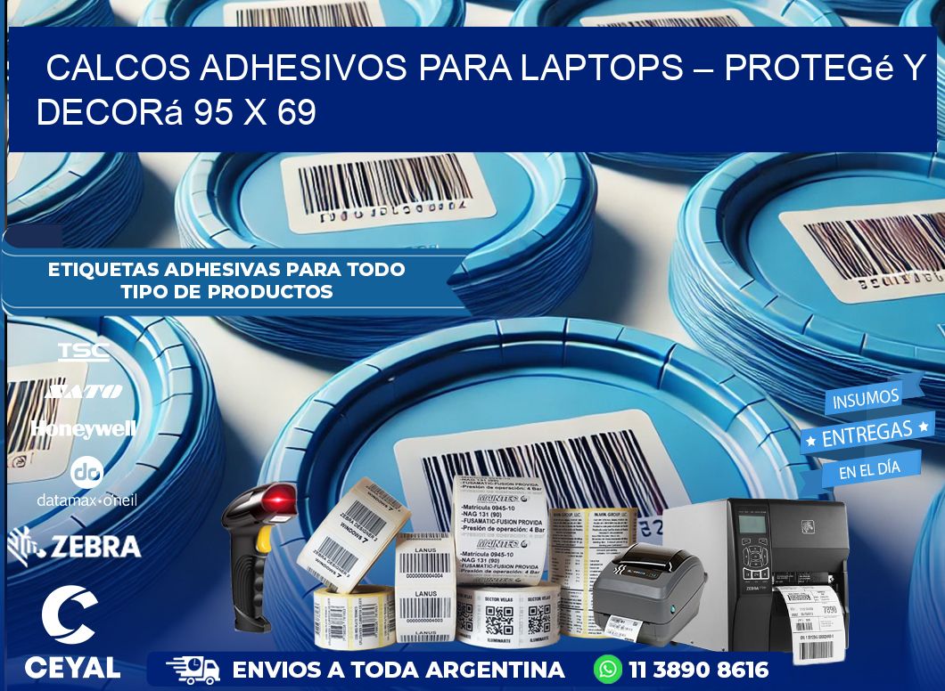 Calcos Adhesivos para Laptops – Protegé y Decorá 95 x 69