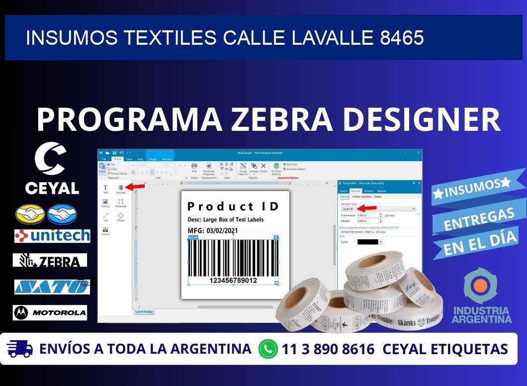 INSUMOS TEXTILES CALLE LAVALLE 8465