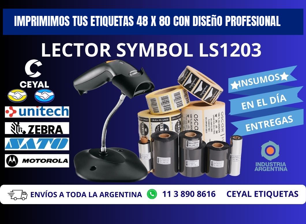 Imprimimos tus Etiquetas 48 x 80 con Diseño Profesional