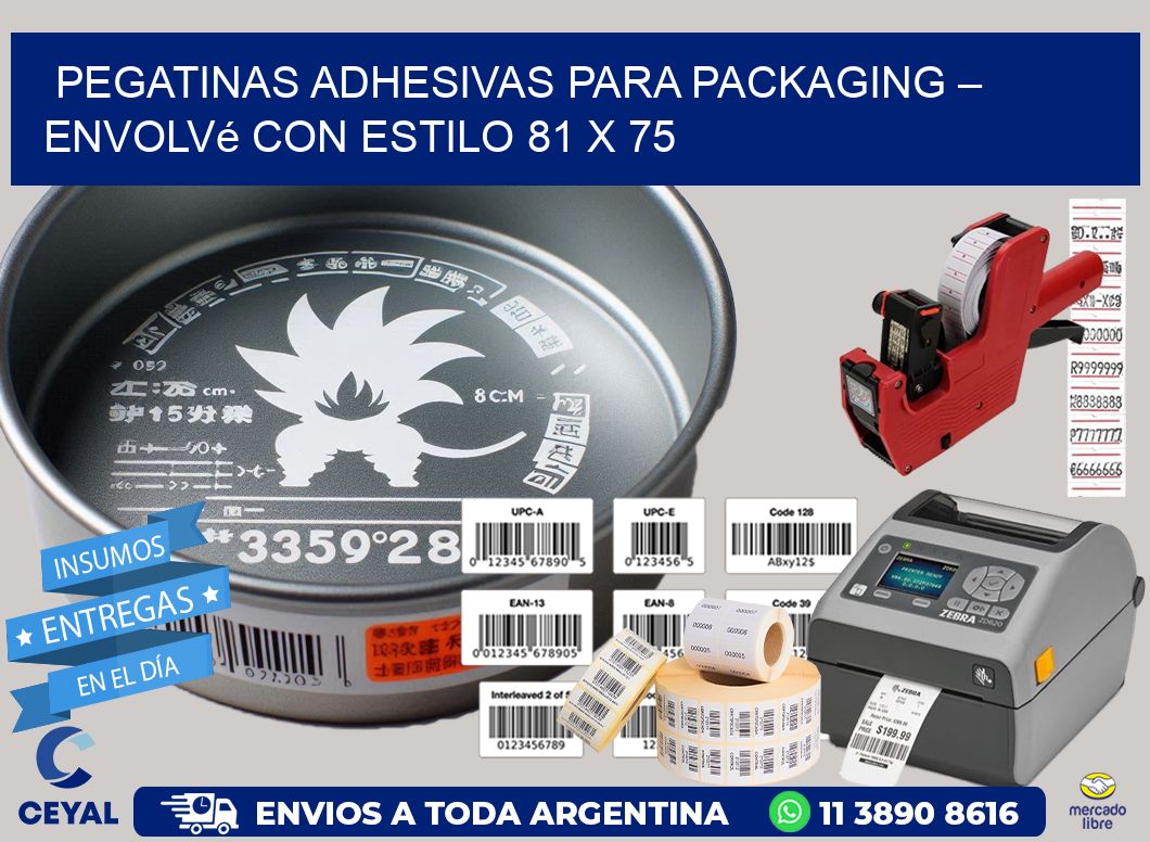 Pegatinas Adhesivas para Packaging – Envolvé con Estilo 81 x 75