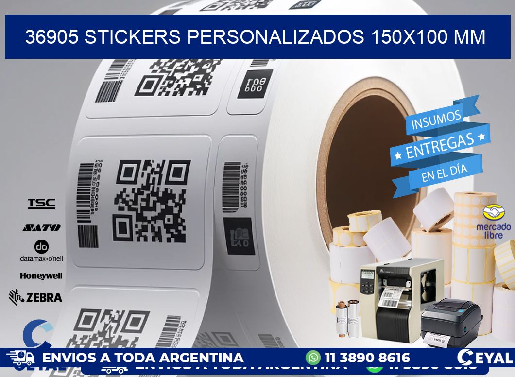 36905 STICKERS PERSONALIZADOS 150x100 mm