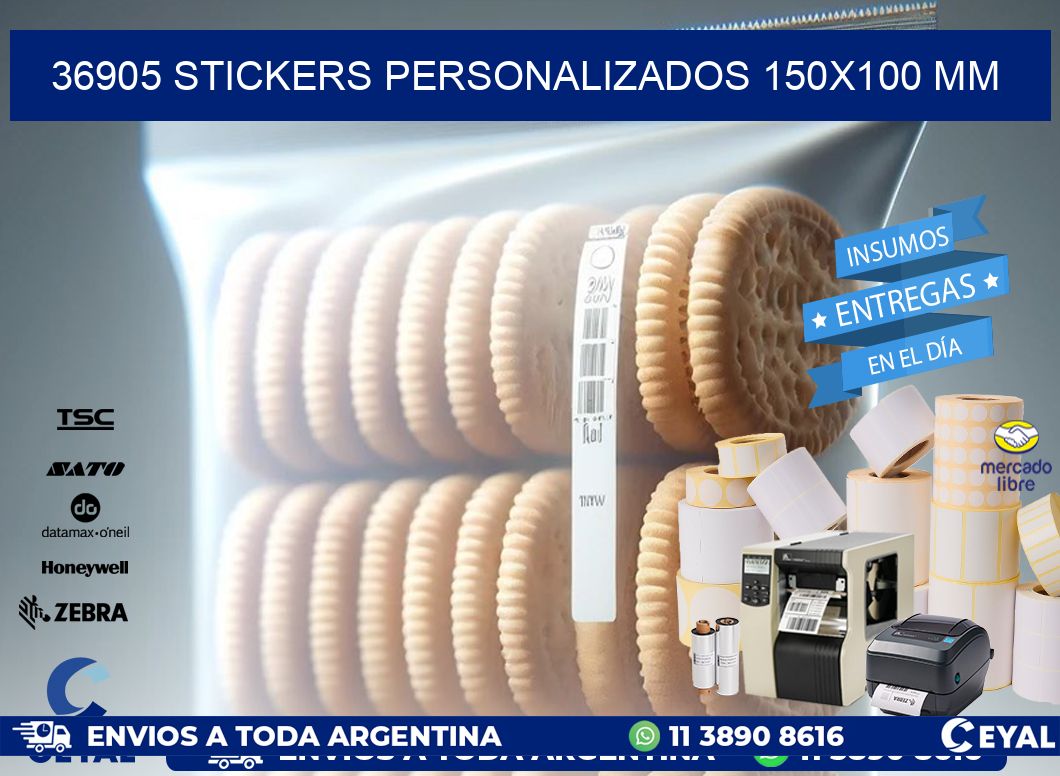 36905 STICKERS PERSONALIZADOS 150x100 mm