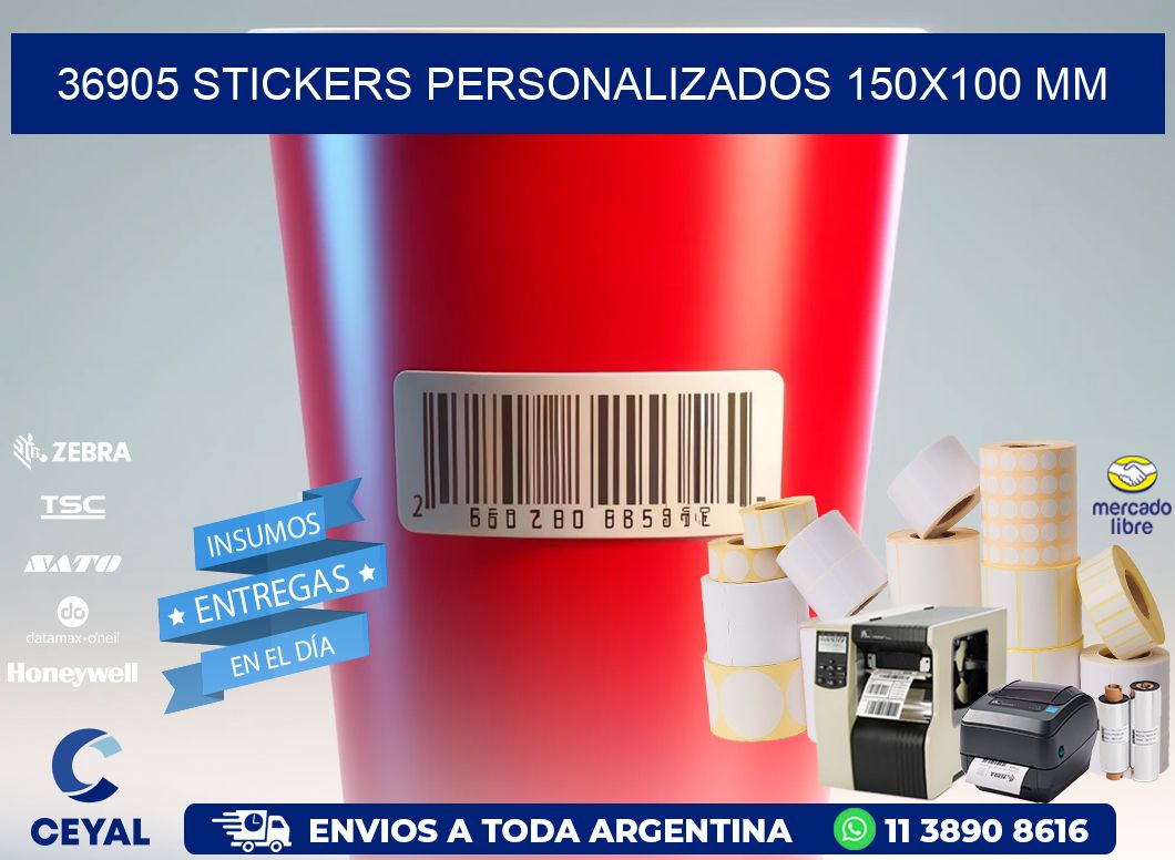 36905 STICKERS PERSONALIZADOS 150x100 mm