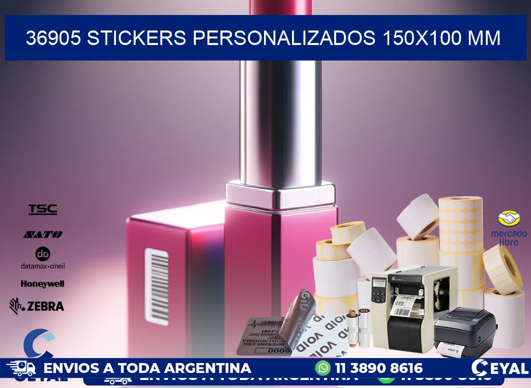 36905 STICKERS PERSONALIZADOS 150×100 mm