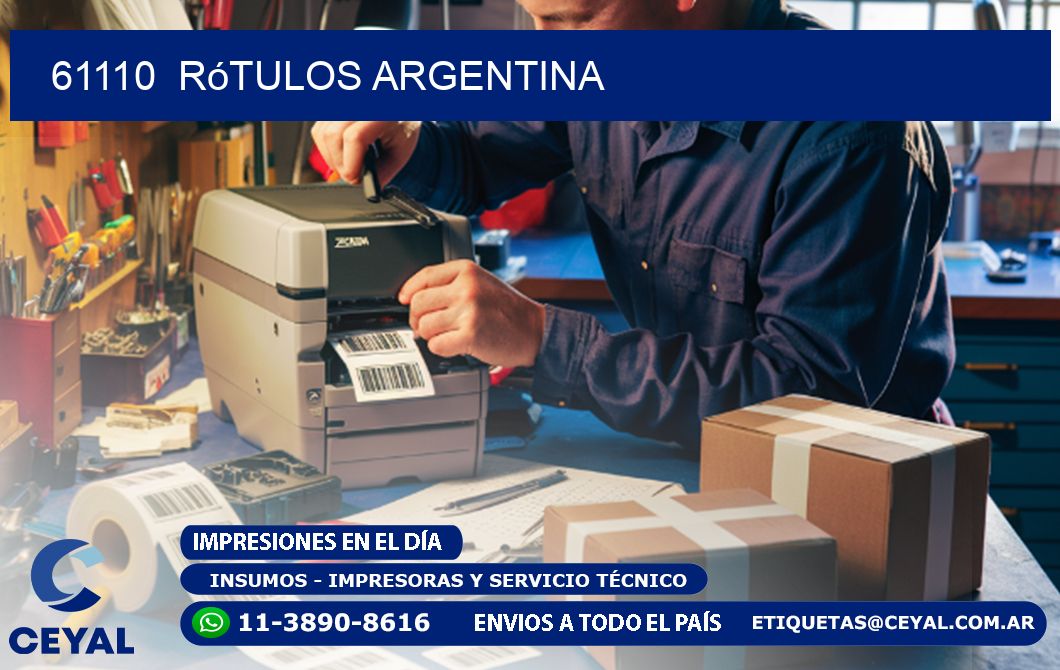 61110  Rótulos Argentina