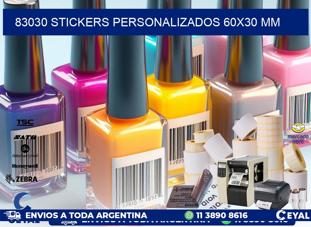 83030 STICKERS PERSONALIZADOS 60×30 mm