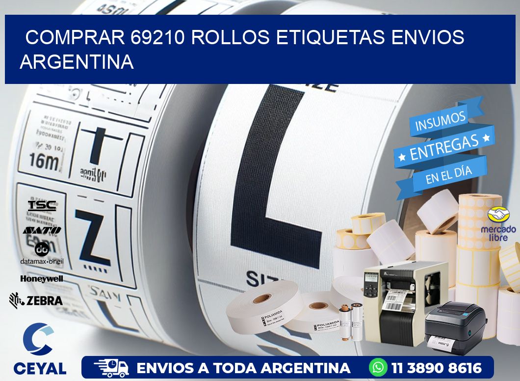 COMPRAR 69210 ROLLOS ETIQUETAS ENVIOS ARGENTINA