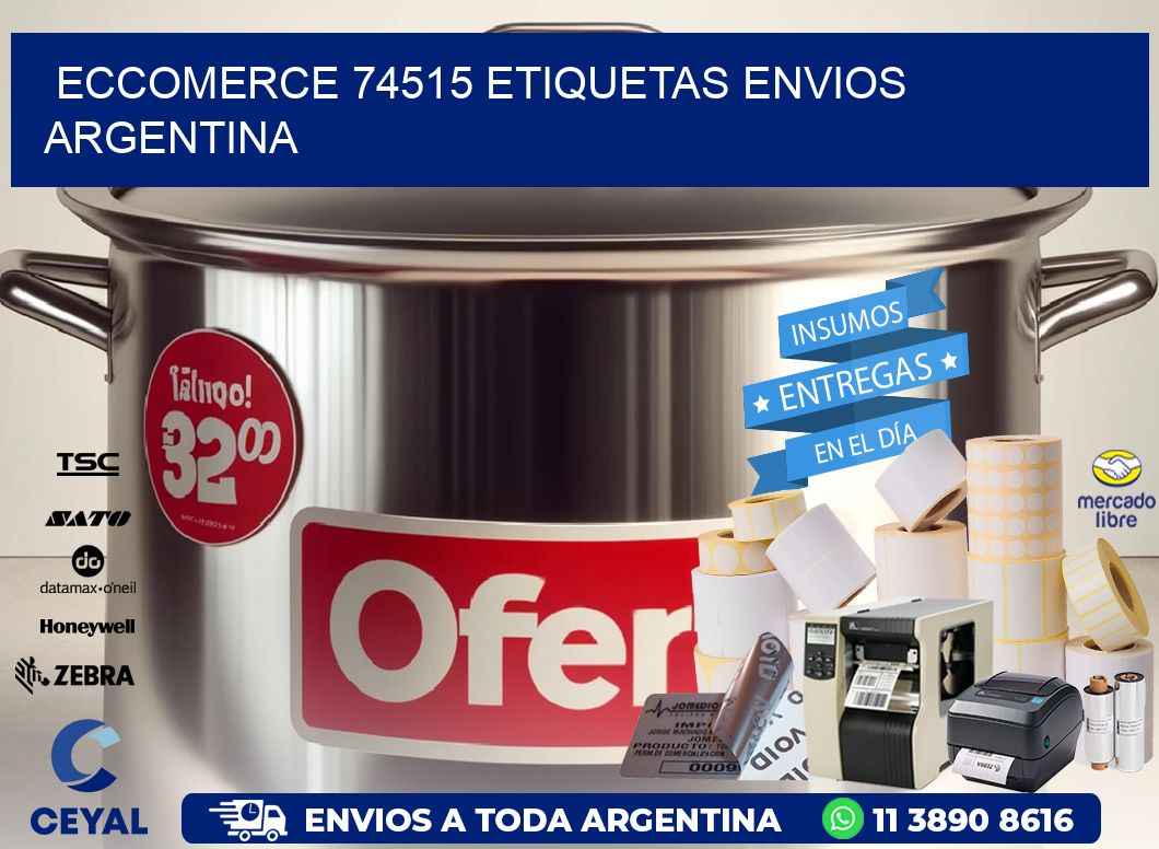 ECCOMERCE 74515 ETIQUETAS ENVIOS ARGENTINA