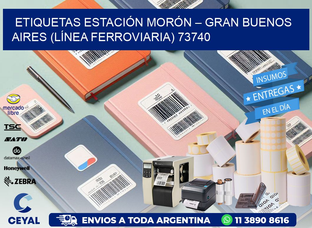 ETIQUETAS ESTACIÓN MORÓN – GRAN BUENOS AIRES (LÍNEA FERROVIARIA) 73740