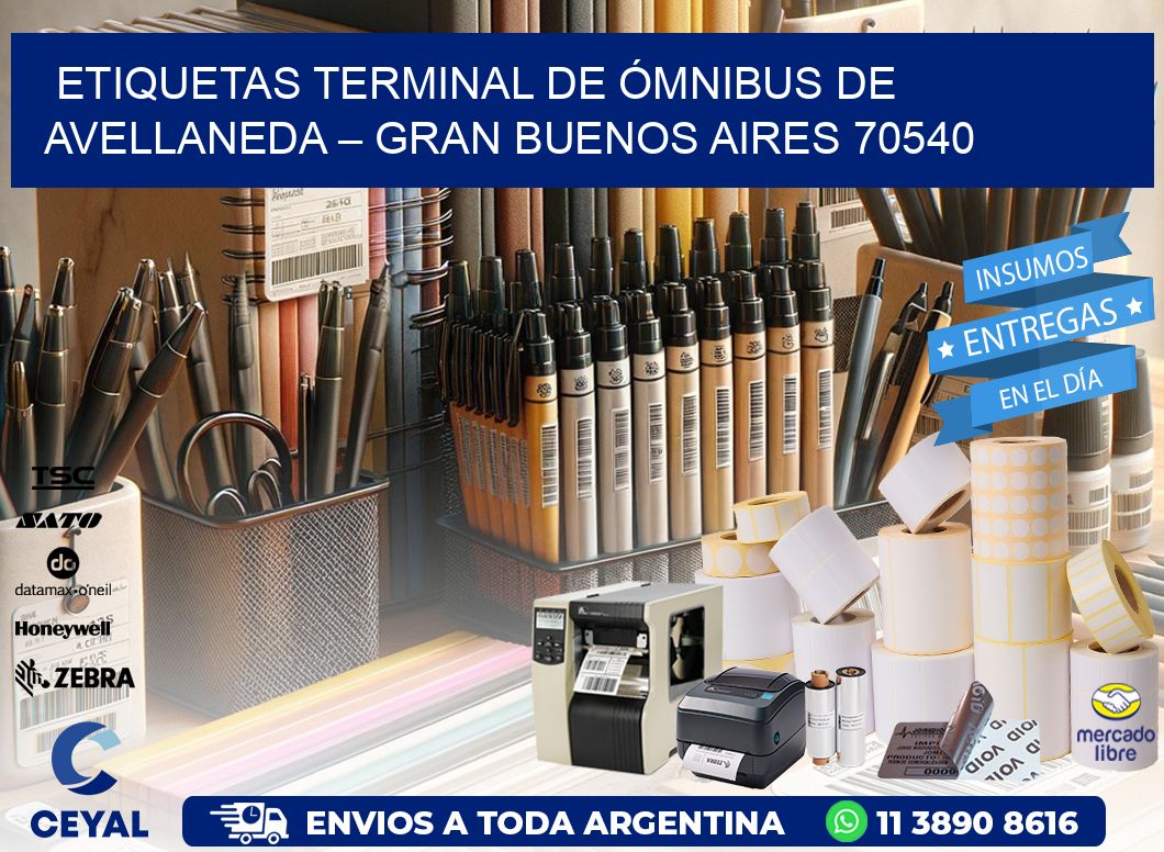 ETIQUETAS TERMINAL DE ÓMNIBUS DE AVELLANEDA – GRAN BUENOS AIRES 70540