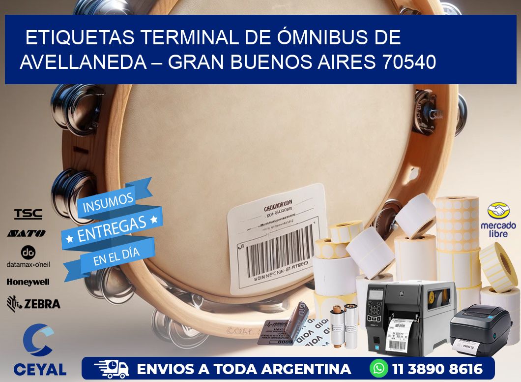 ETIQUETAS TERMINAL DE ÓMNIBUS DE AVELLANEDA – GRAN BUENOS AIRES 70540