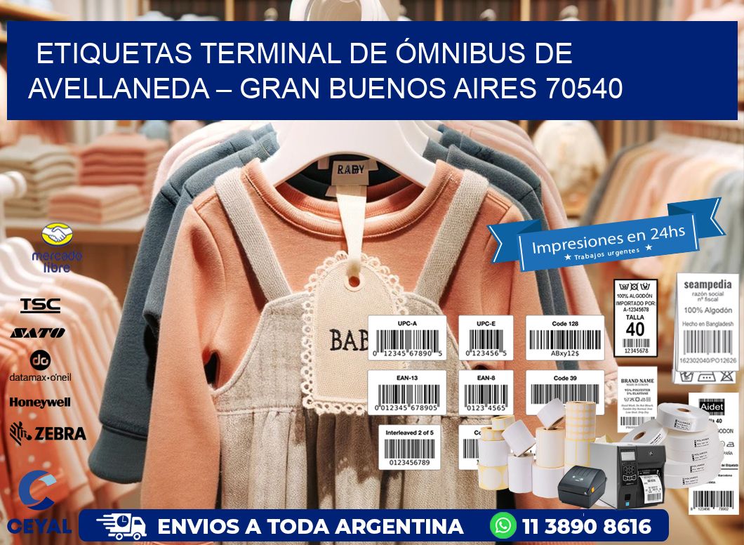 ETIQUETAS TERMINAL DE ÓMNIBUS DE AVELLANEDA – GRAN BUENOS AIRES 70540