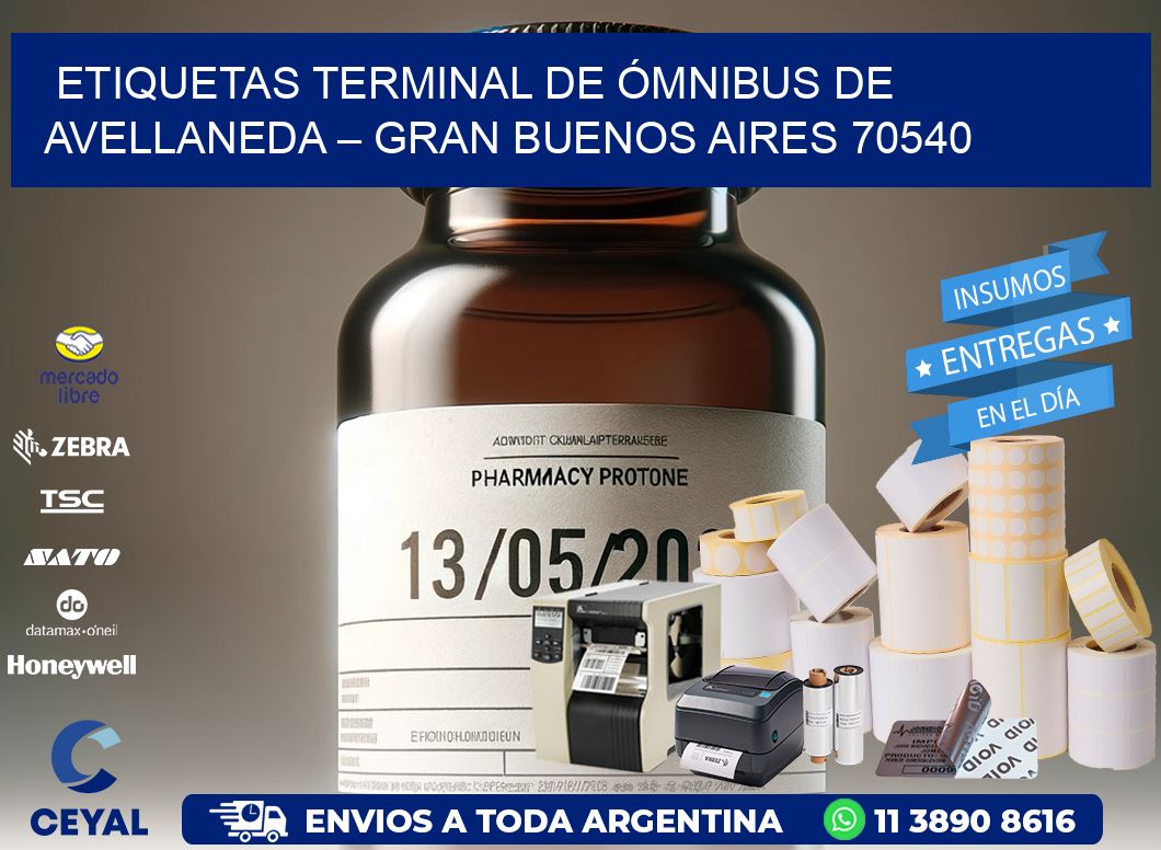 ETIQUETAS TERMINAL DE ÓMNIBUS DE AVELLANEDA – GRAN BUENOS AIRES 70540