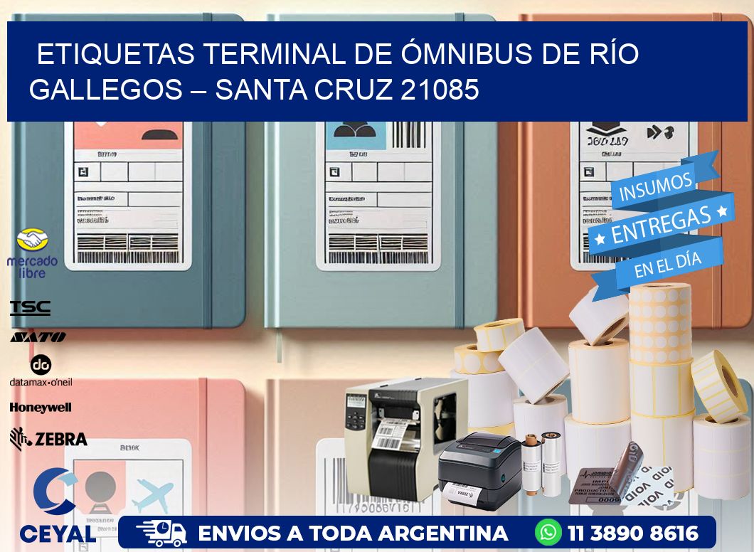 ETIQUETAS TERMINAL DE ÓMNIBUS DE RÍO GALLEGOS – SANTA CRUZ 21085